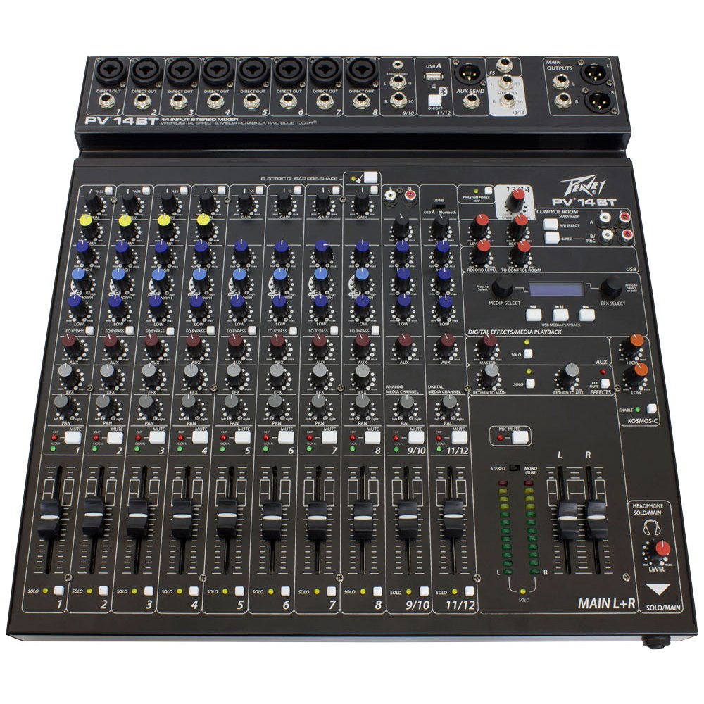 Mixer Peavey PV14 BT PV-14BT 14 Channel Compact Mixer with Bluetooth