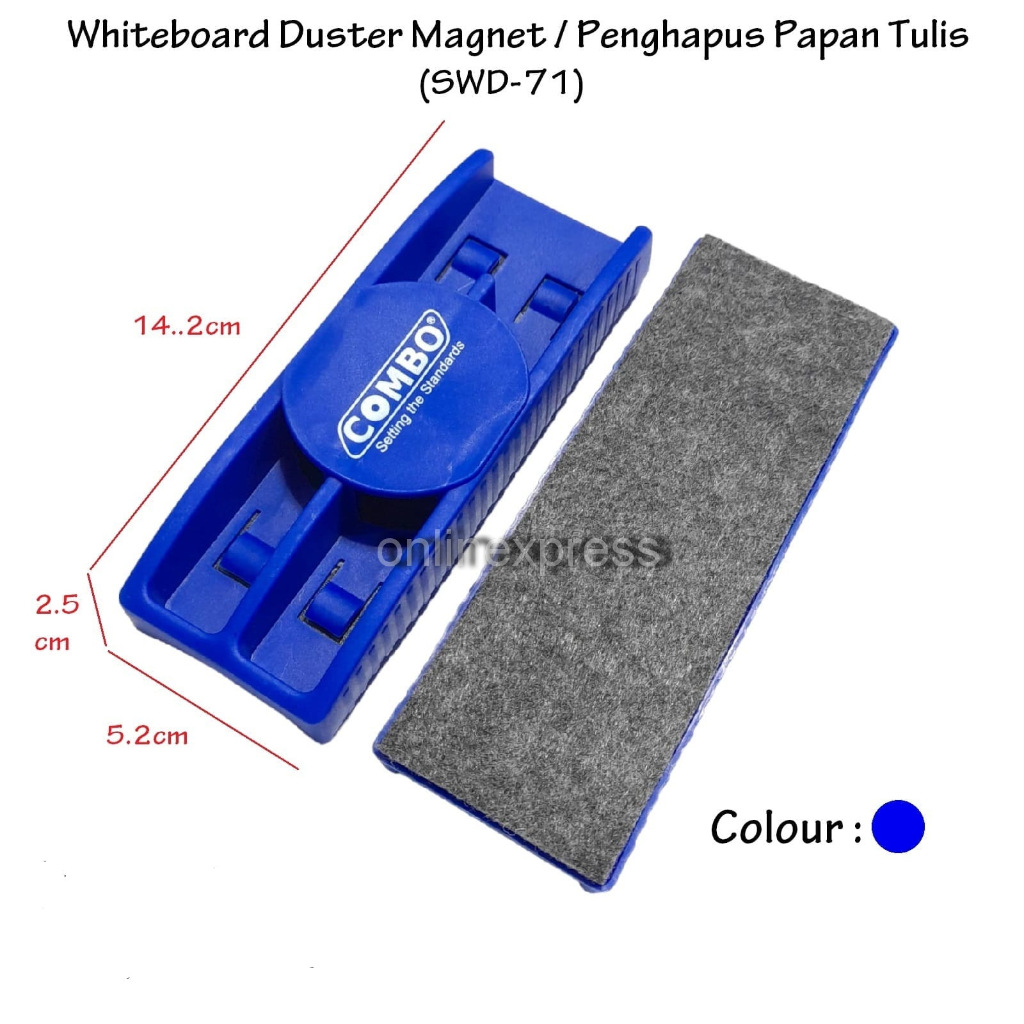 

Whiteboard Magnetic Eraser Duster / Penghapus Papan Tulis SWD-71 Combo