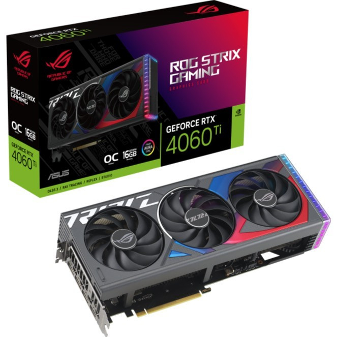 ASUS ROG STRIX RTX 4060 Ti 16GB OC GDDR6 4060Ti 16G 128BIT VGA NVIDIA GEFORCE