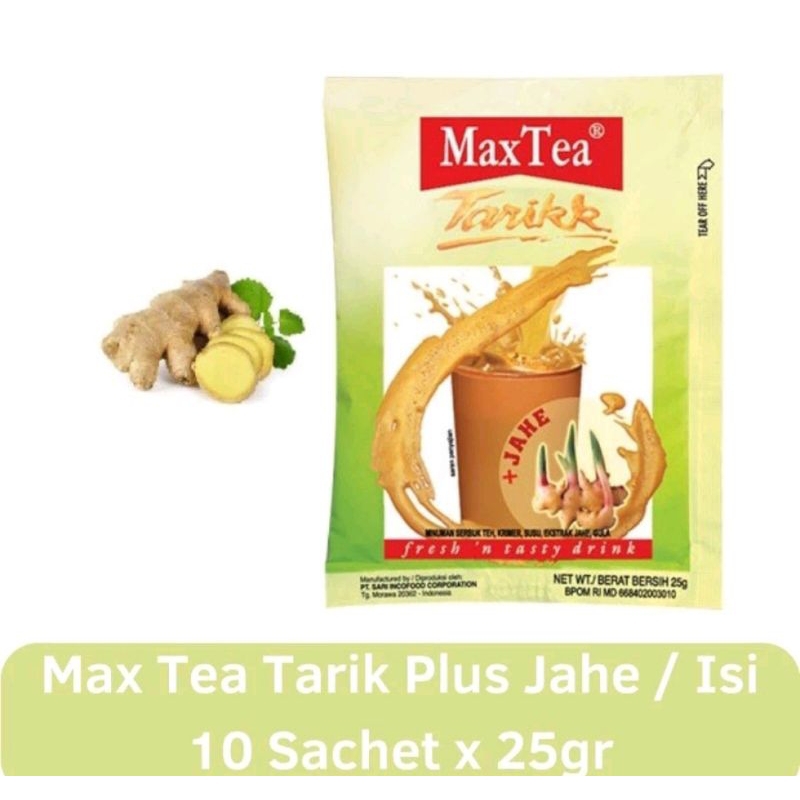 

Maxtea Teh Tarik Jahe isi 10sachet