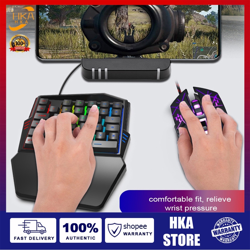 INDO Converter MIPRO Mouse Keyboard Wireless Bluetooth Android HP Tablet PUBG FreeFire
