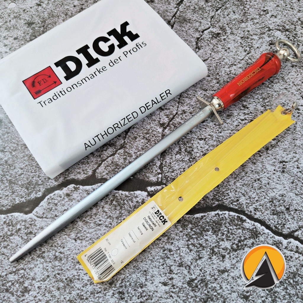 sharpening steel pengasah pisau f. dick dickoron sapphire cut made in germany original 30 cm 7.5981.