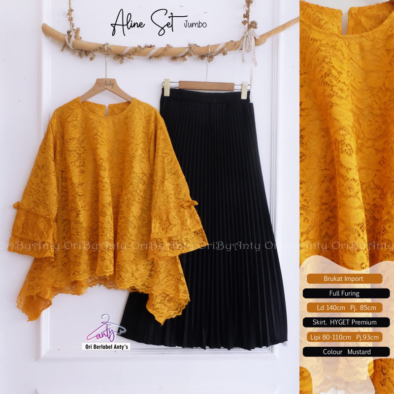 SETELAN WANITA TUNIK JUMBO ORI BERLABEL ANTY