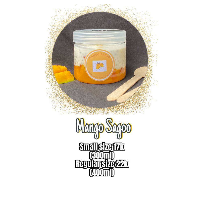 

manggo sagoo strawberry sagoo coconut pandan sagoo