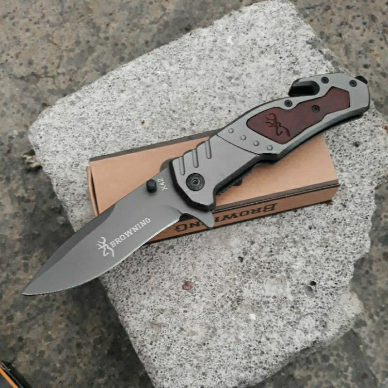 Pisau camping browning X42 pisau survival browning x42