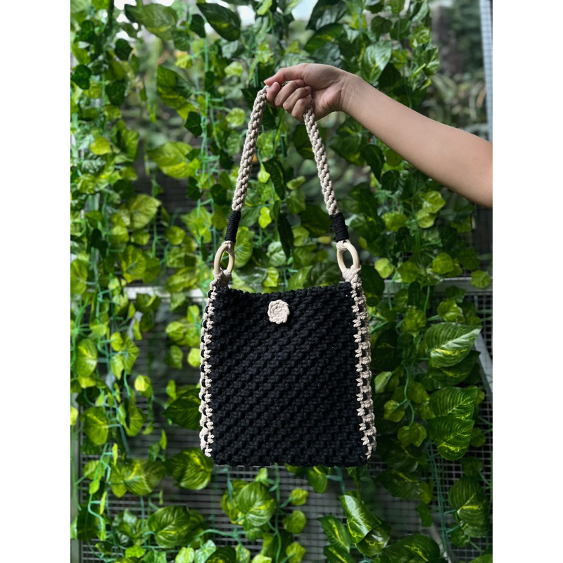 MACRAME SERIES GMS001 || Shoulder Bag Macrame / Tote Bag / Tas Rajut