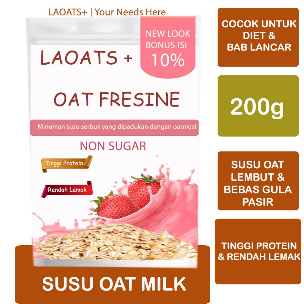 

Oat Milk Laoats Non Sugar (200g)