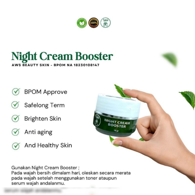 NIGHT CREAM BOSTER AWS BEAUTY SKIN