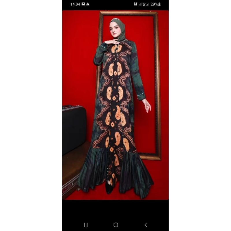 dress jumputan palembang