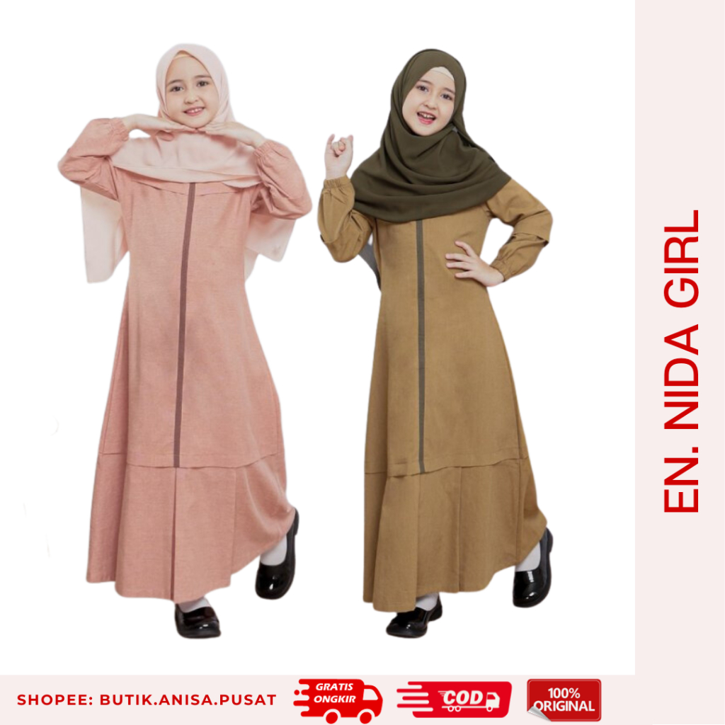 ENDOMODA Gamis Anak NIDA GIRL Sarimbit Keluarga