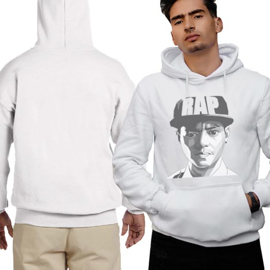 Reza Arap Reza Oktovian Hoodie Jumper Bahan Cotton Fleece | New White Hoodie