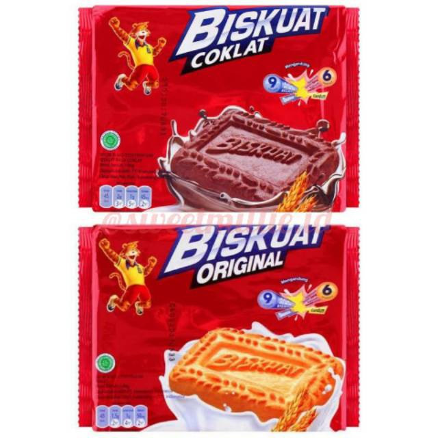 Biskuat Biskuit Energi 140gr Original & Coklat