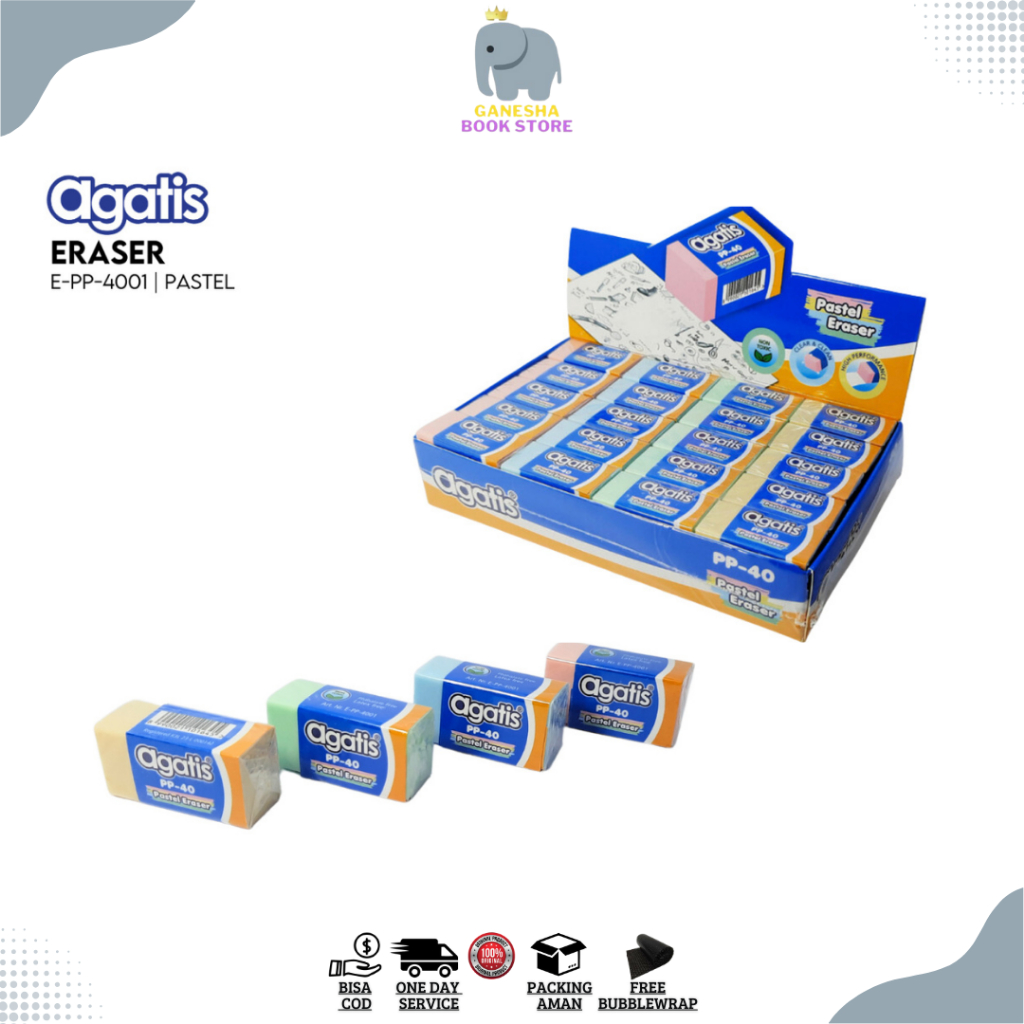 

ATK : Penghapus Agatis / Eraser Warna Pastel