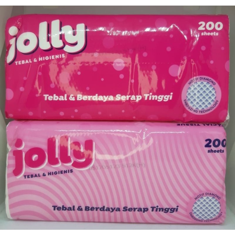 PROMO TISU JOLLY 200 SHEETS / TISSUE JOLLY 2 PLY 200 SHEETS NEW PACK