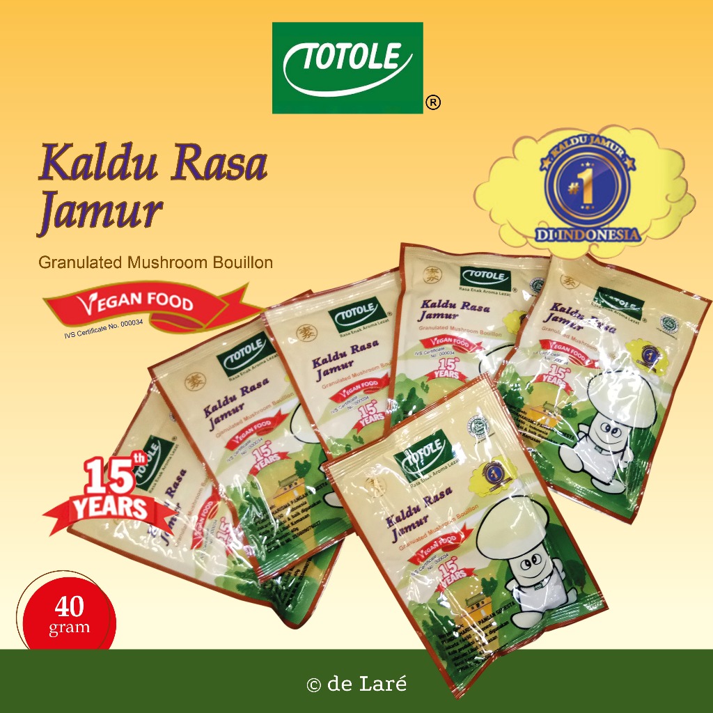 

Totole Kaldu Jamur I Granulated Mushroom Bouillon I 40 gram