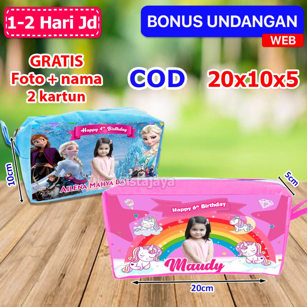 

kotak pensil anak custom Unicorn / Pencil Case Anak Custom / Kotak Pensil Souvenir