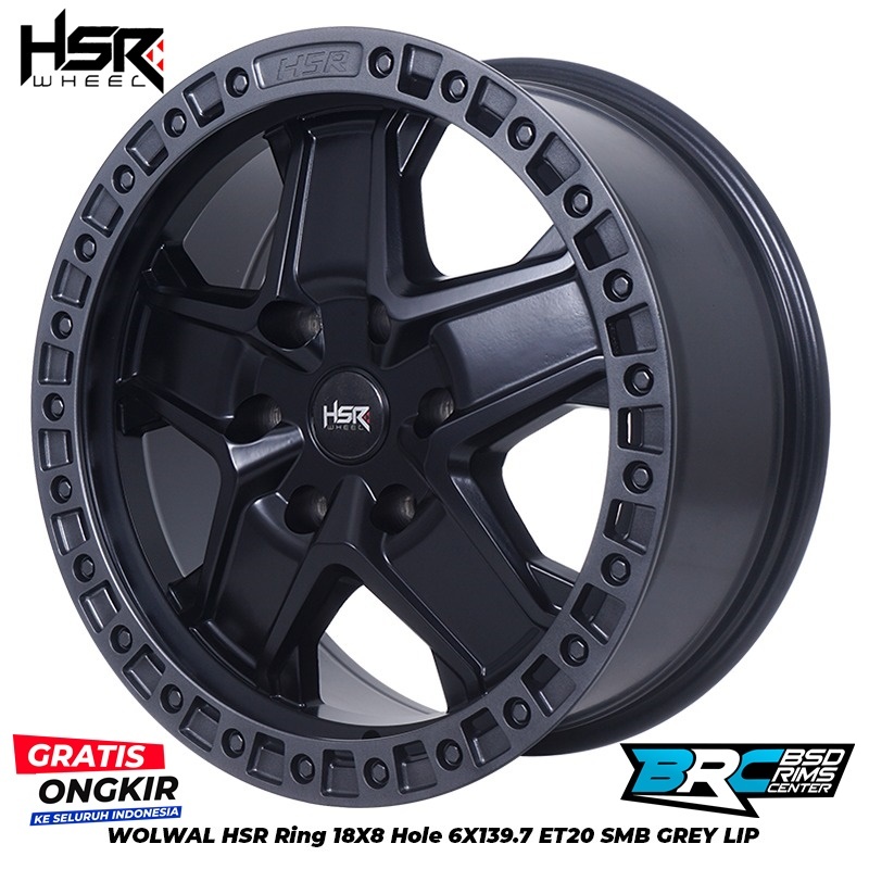 VELG MOBIL PAZERO FORTUNER HUMMER TRITON EVEREST WOLWAL HSR R18X8 H6X139,7 ET20 SMBGL