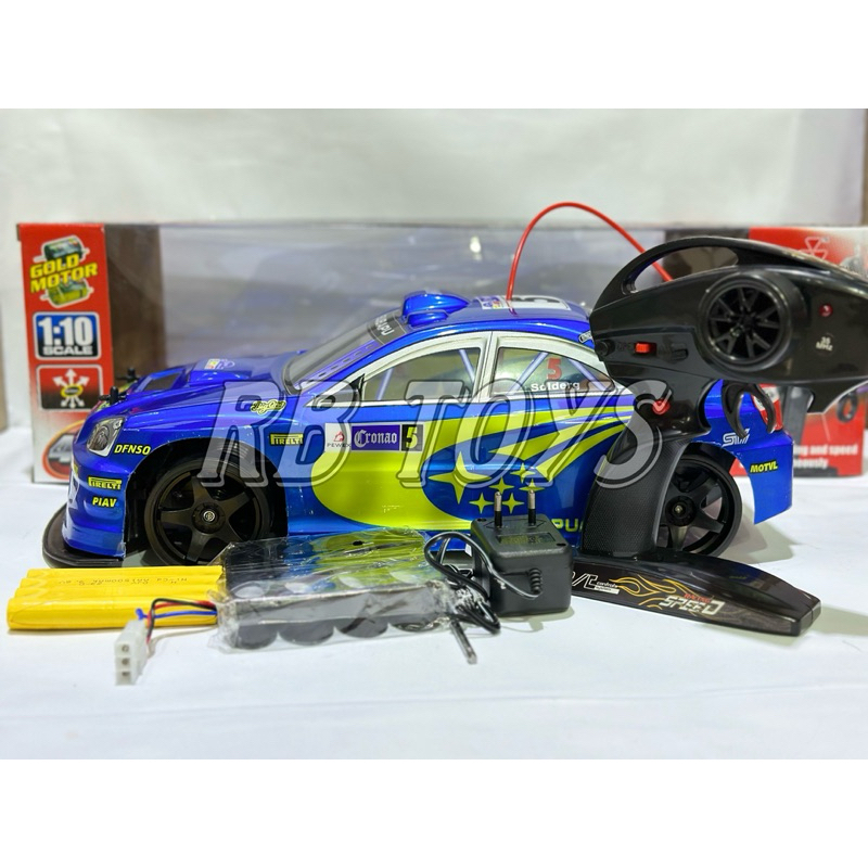 Mainan Mobil Remote Control RC Drift Besar Vmax Turbo 4WD Skala 1:10 Drift Racing