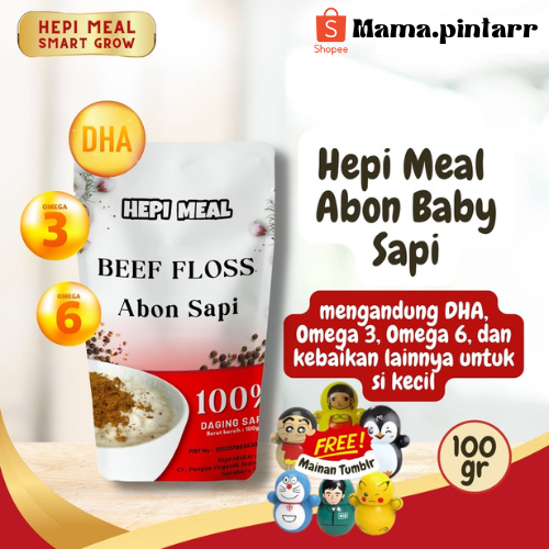 

Abon Bayi Lembut Sapi HEPI MEAL | Abon MPASI Tanpa Pengawet Non MSG