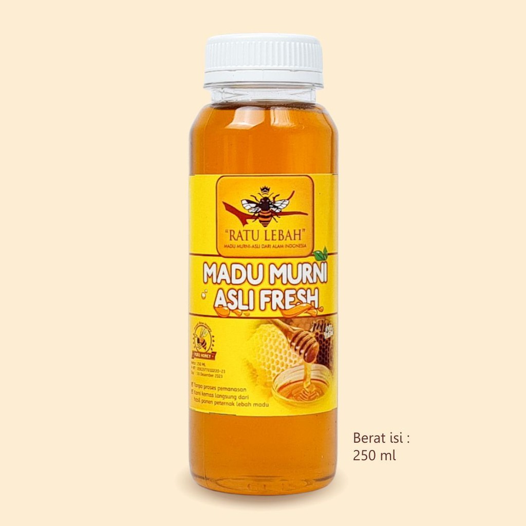 

Madu Murni Asli Fresh 250 ml Garansi Uang Kembali jika Palsu Masih Mentah Raw Honey