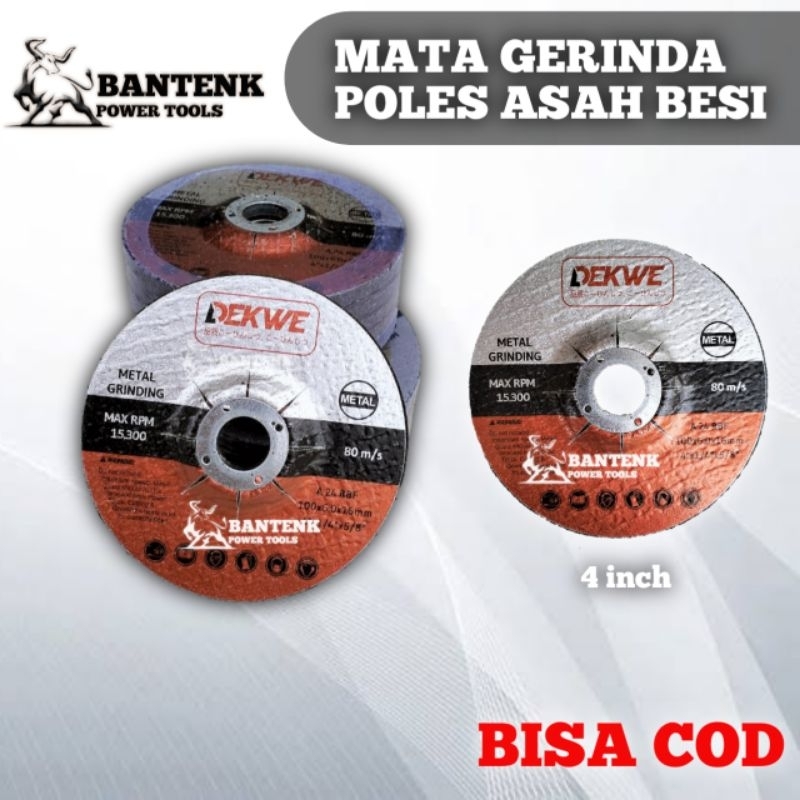 BATU GERINDA POLES ASAH BESI DEKWE MATA POLES BESI MATA GERINDA POLES BESI 4 INCH MATA GERINDA MURAH