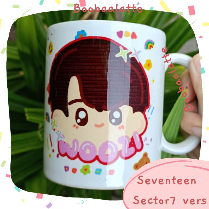 hampers seventeen mug // gelas mug seventeen aesthetic termurah // kado kpop seventeen hampers ulang