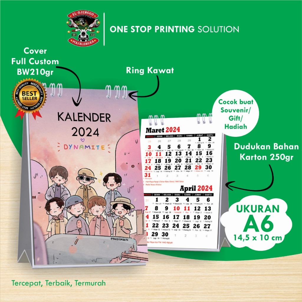 

KALENDER 2024 A6 KALENDER MEJA SOUVENIR KALENDER 2024 CUSTOM KALENDER MINI KALENDER MURAH 2024