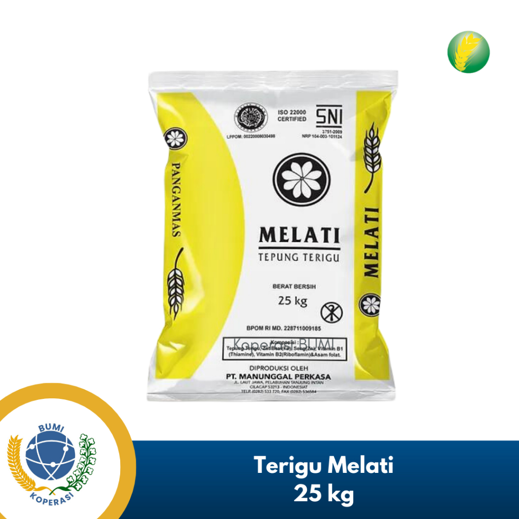 

Tepung Terigu Manunggal Melati 25 kg