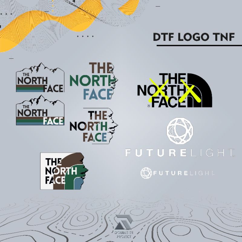 

Stiker Sablon DTF Press/Setrika Logo TNF