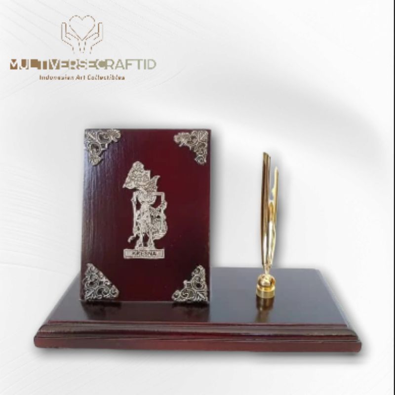 

Tempat Bolpoin Pulpen Pensil Wayang Logam by Multiverse Craft Id