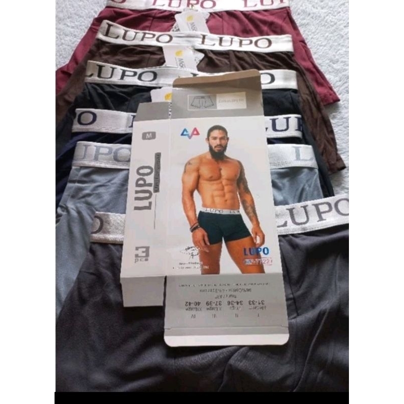 (3pcs)celana dalam pria merk lupo/guda