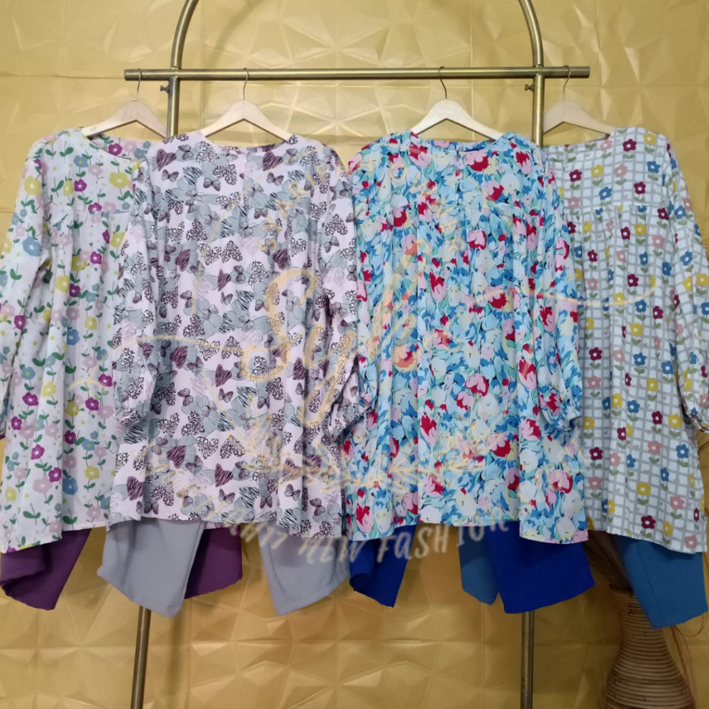 SYARIFAH17 ONE SET HIJAB STYLE RAYON DESSY MUSLIM JUMBO XL XXL XXXL 4XL