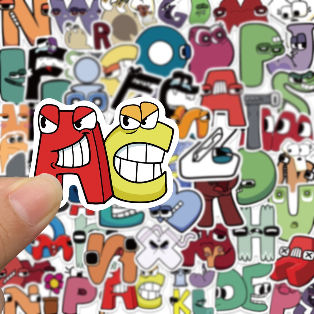 

Stiker Huruf lucu Sticker WaterProof Premium isi 25 pcs