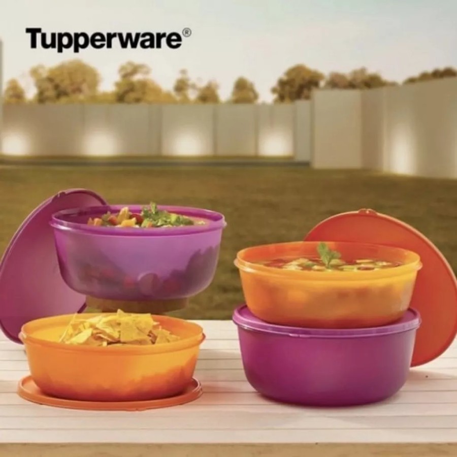 Tupperware jumbo bowl set (2pcs) baskom wadah saji