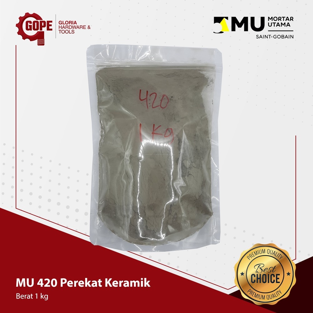 Mu 420 Mortar Utama Semen Pasang Keramik Kemasan 1 kg