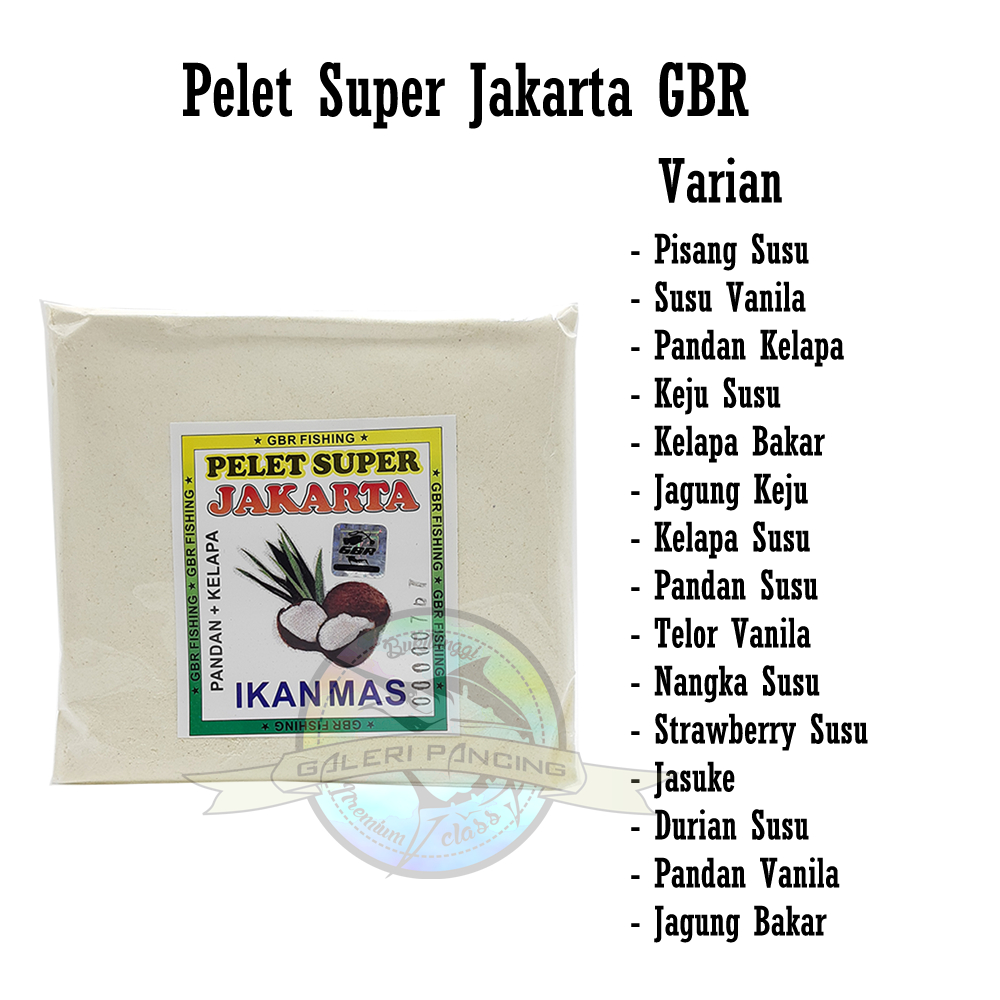 Umpan Pancing Pelet Super Jakarta Aneka Aroma Produksi GBR