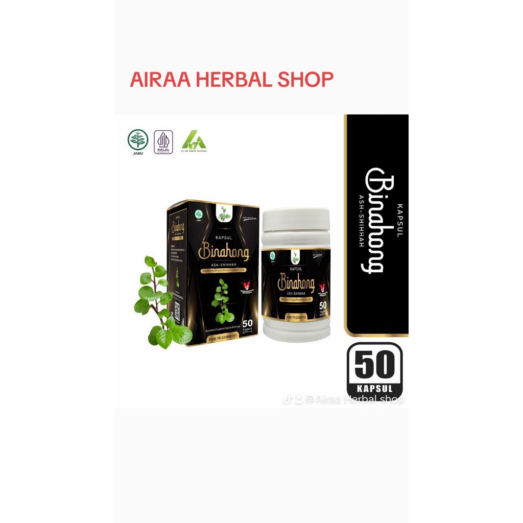 Kapsul Daun Binahong Inayah sudah BPOM / BINAHONG KAPSUL