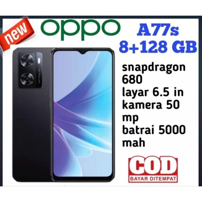 hp oppo A77s ram 8/128 harga murah  dan bergaransi bisa COD