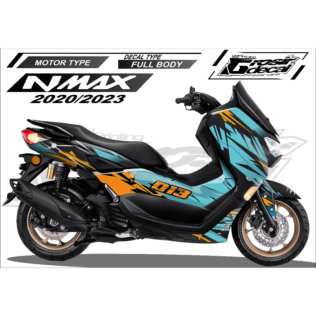 DECAL STICKER NMAX NEW 2020 - 2023 FULL BODY DEKAL NMAX NEW 2020 fullbody