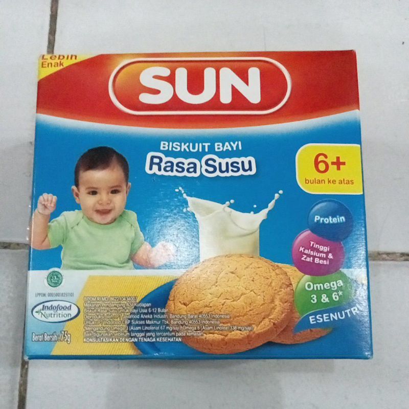 SUN BISKUIT BAYI 6+ 75GR