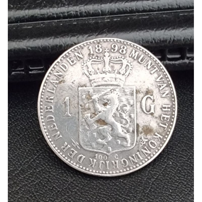 koin kuno 1 Gulden 1998 Wilhelmina Crown