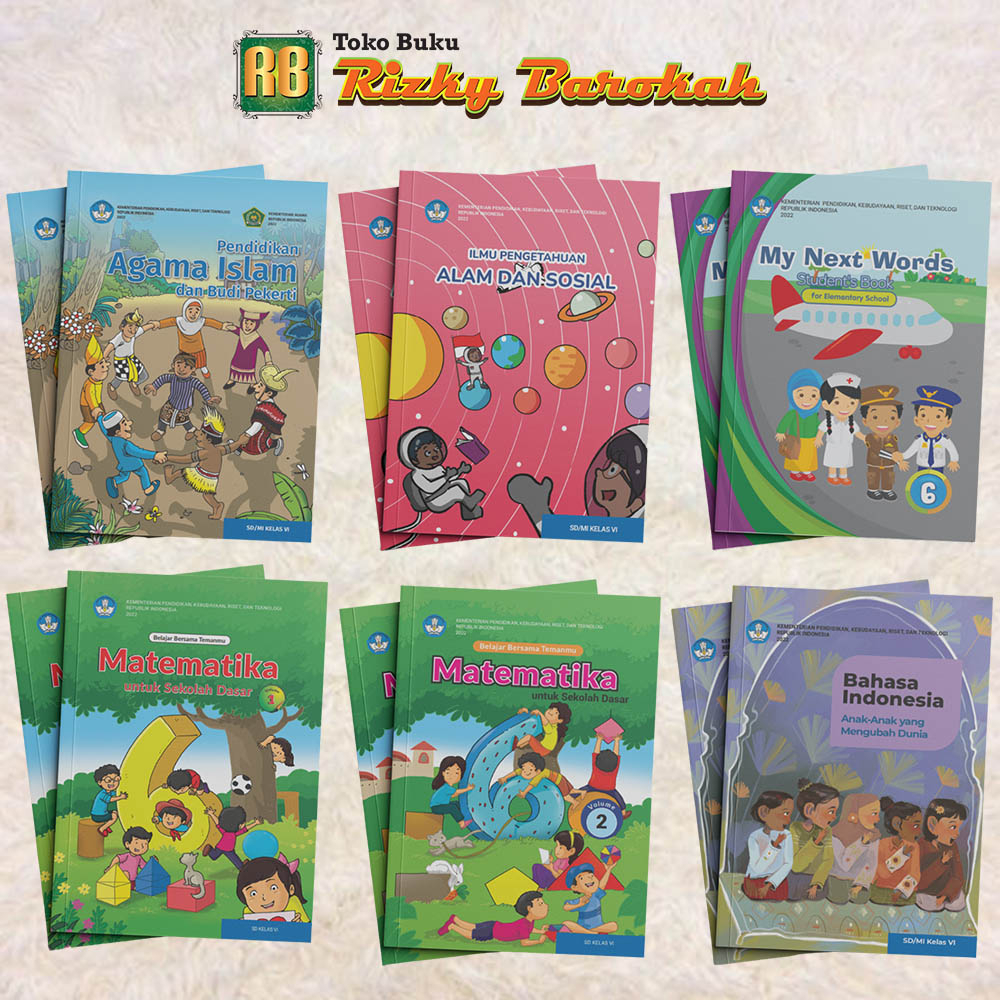 Buku Pelajaran Kelas 6 Sd/mi Sekolah Dasar Kurikulum Merdeka Buku Matematika Kelas 6,buku Bahasa Ing