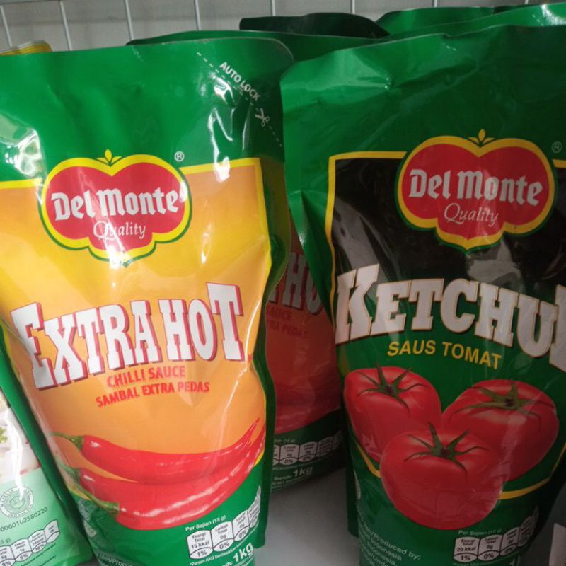 

Delmonte extra hot 1kg, tomato ketchup 1kg