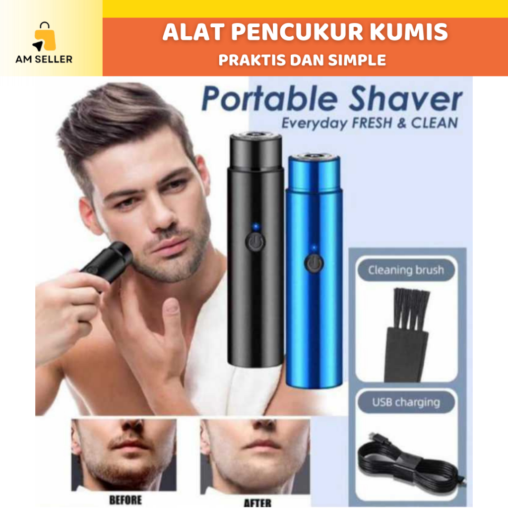 Alat Cukur 3IN1 Elektrik Mini Saver / Pencukur Jenggot Kumis Portable Mini