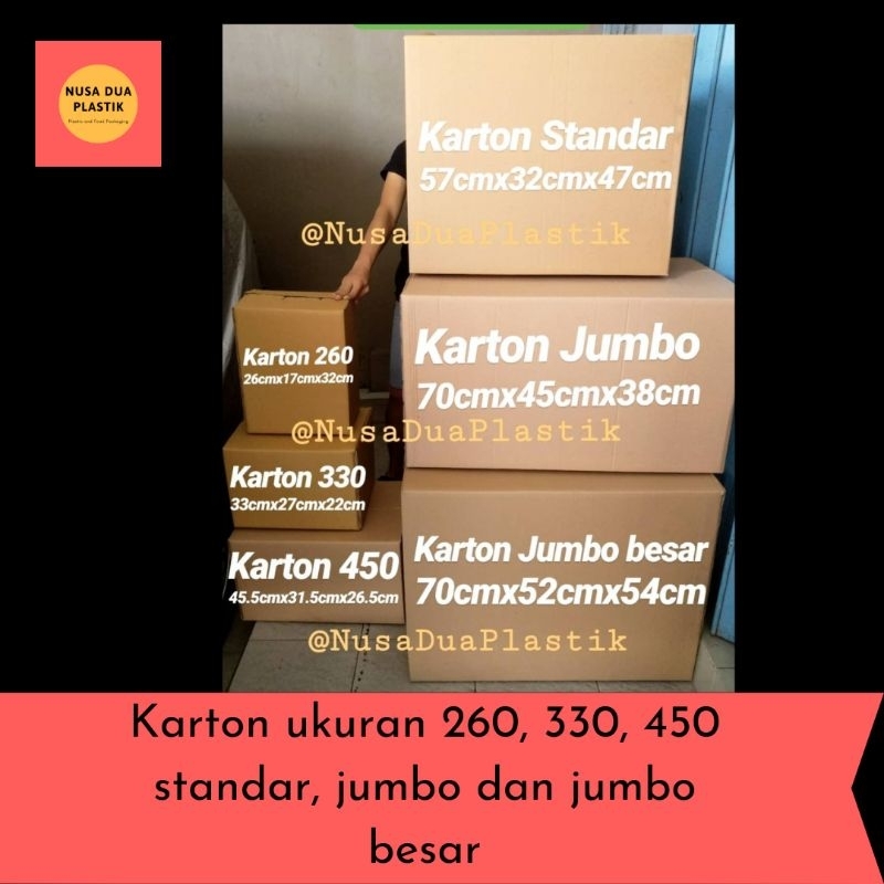 

Karton kardus Packing tebal kecil sedang besar jumbo