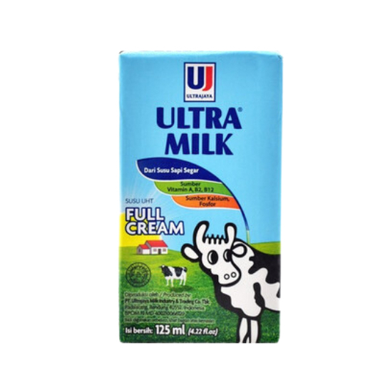 

ULTRA MILK 125 FULLCREAM Paket 5pcs