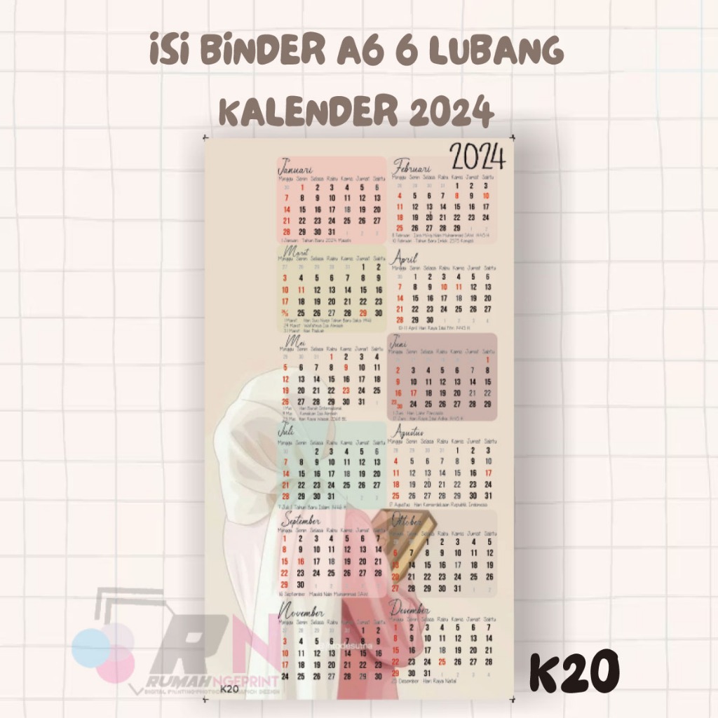 

ISI BINDER A6 6 LUBANG KALENDER 2025