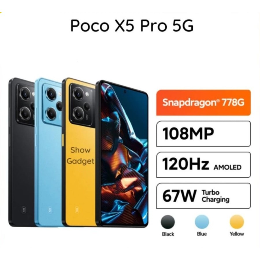 Xiaomi Poco X5 Pro 5G 6/128GB - Garansi Resmi