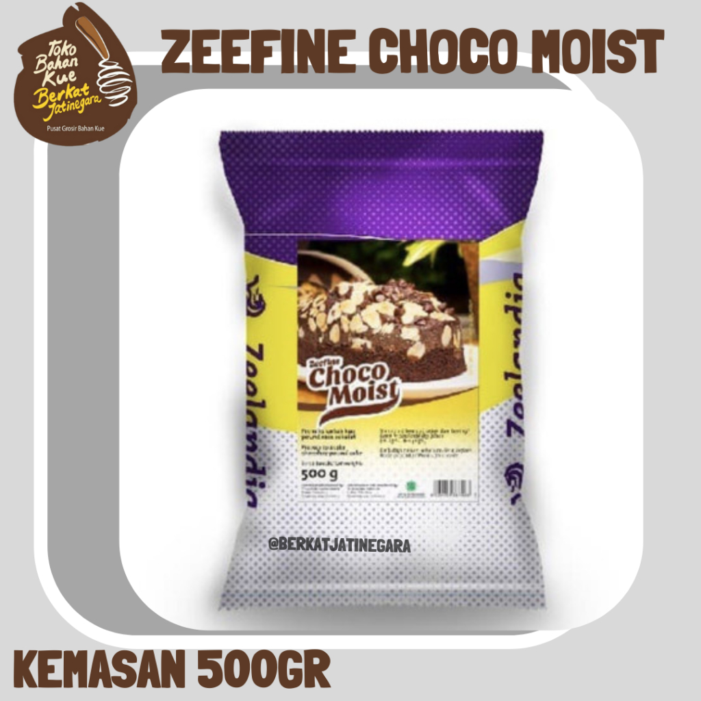 

ZEELANDIA ZEEFINE CHOCO MOIST KEMASAN 500GR / TEPUNG PREMIX/CTN