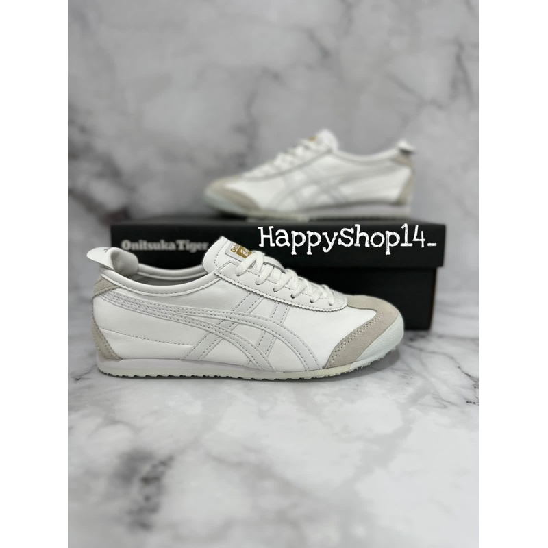 Sepatu Onitsuka Mexico 66 Triple White Free Kaos Kaki